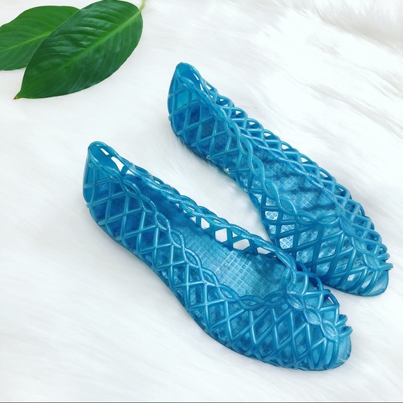 peep toe jelly shoes